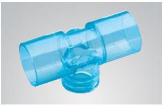 SunMed Tee Adapter, 22 mm x 22 mm with 15 mm Base