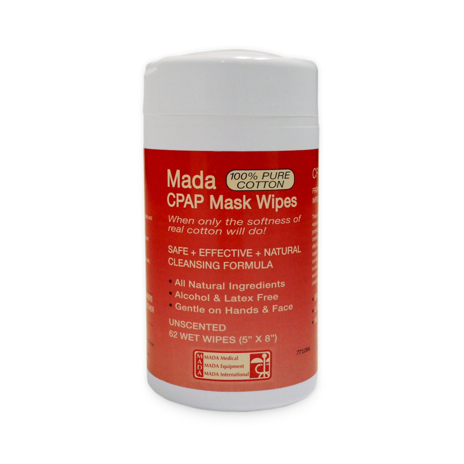 MADA MEDICAL PRO CPAP Mask Wipes - 62 Towelettes