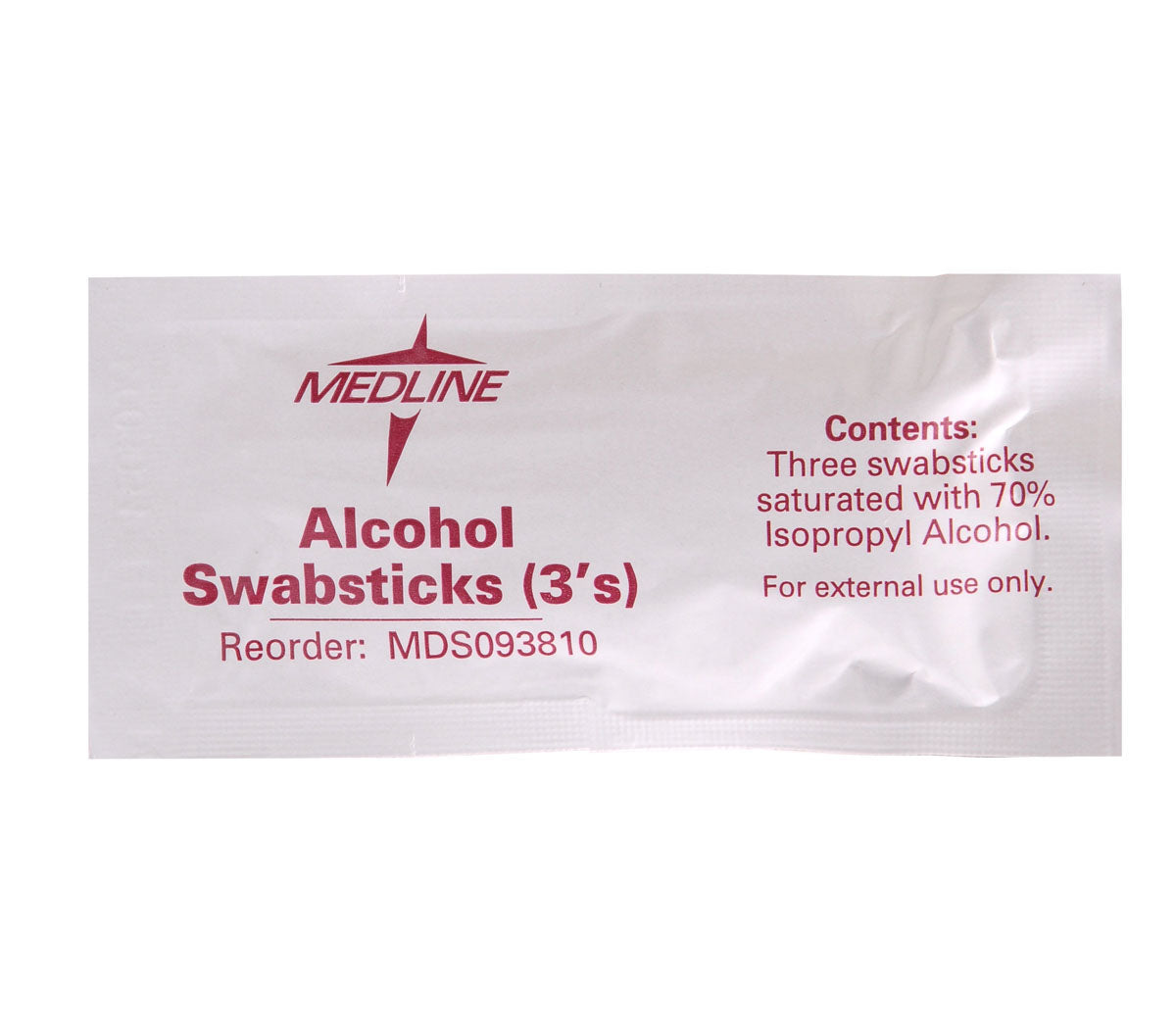 Medline Isopropyl Alcohol Impregnated Swabsticks
