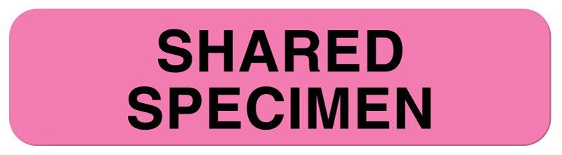 UAL™ Shared Specimen Laboratory Labels, 5/16 x 1-1/4 Inch