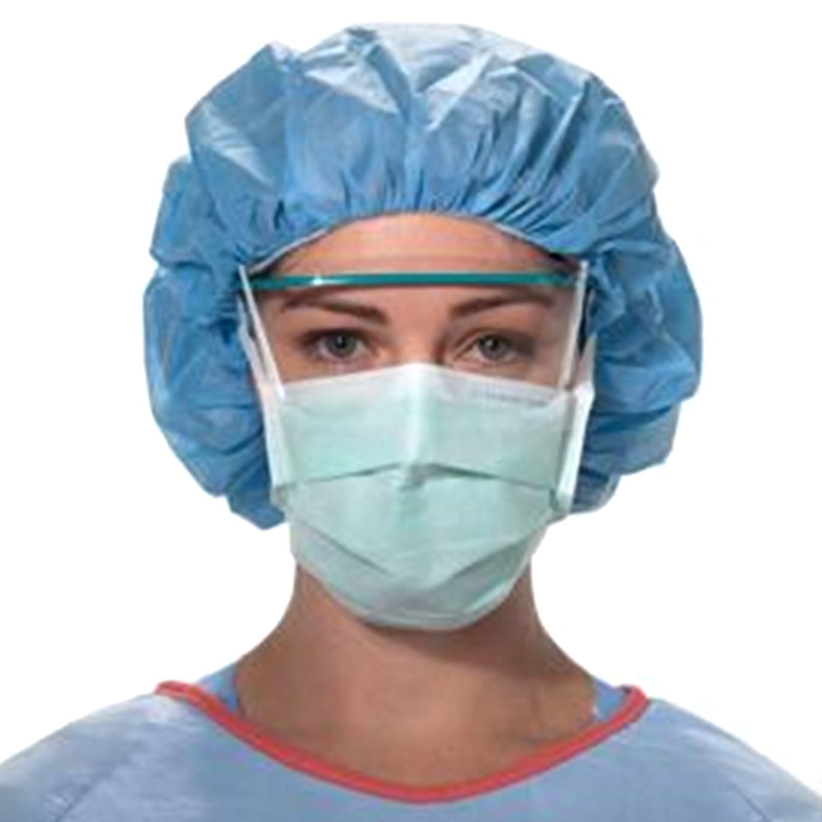 FluidShield Anti-fog Foam Surgical Mask ASTM Level 1 Tie Closure One Size Fits Most