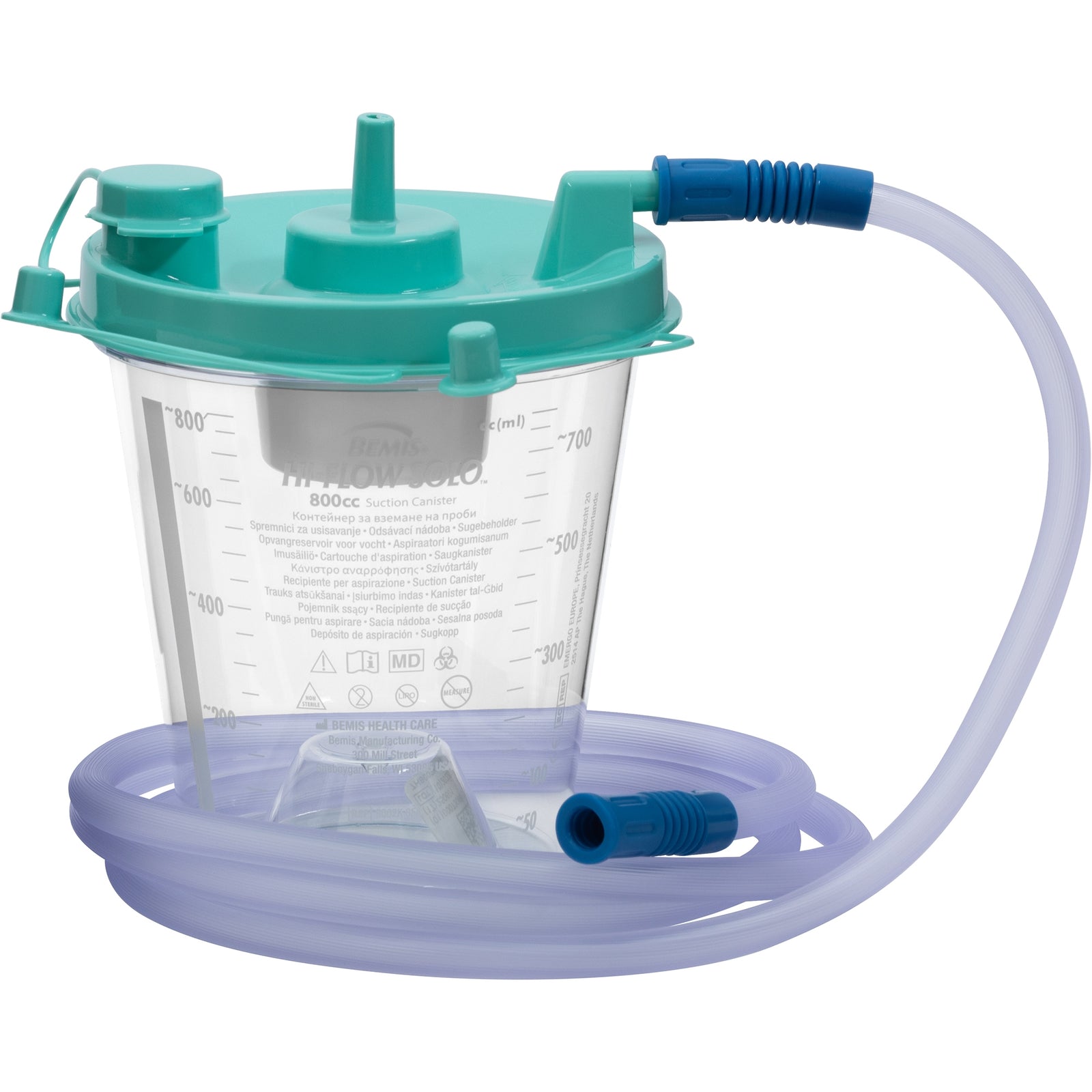 Rigid Suction Canister Kit with Sealing Lid