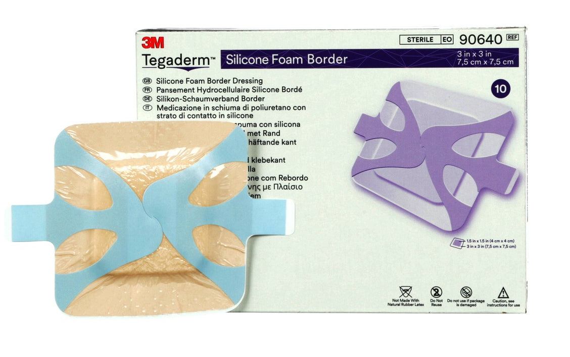 Tegaderm Silicone Foam Dressing, 3 x 3 Inch