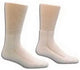 Salk Company HealthDri Foot-Friendly Diabetic Acrylic Socks, White, Latex-Free