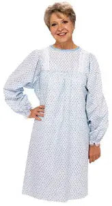 Salk Company LadyLace Fashion Gown - Blue Marble Wrap Design