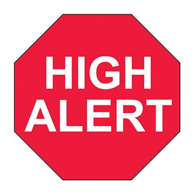 HEALTH CARE LOGI High Alert Label