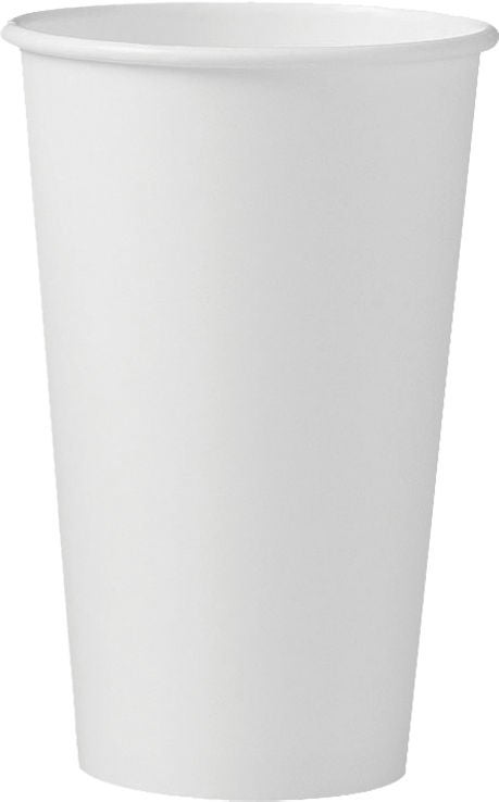 RJ Schinner Paper Hot Cup, White, 16 oz