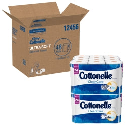 Kleenex Cottonelle Clean Care Toilet Tissue 1-Ply Standard Roll