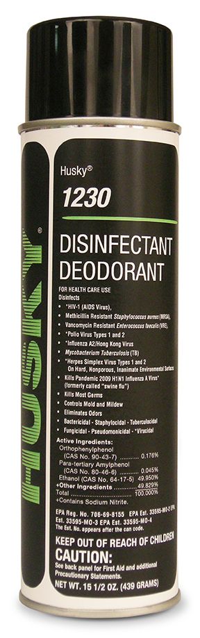 Husky 1230 Alcohol-Based Surface Disinfectant Spray 15.5 oz