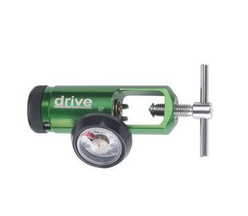Drive Mini Oxygen Regulator CGA-870 0-15 LPM Barb Outlet