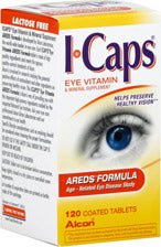 ICaps Eye Vitamin AREDS Formula Coated Tablets, 120 Count