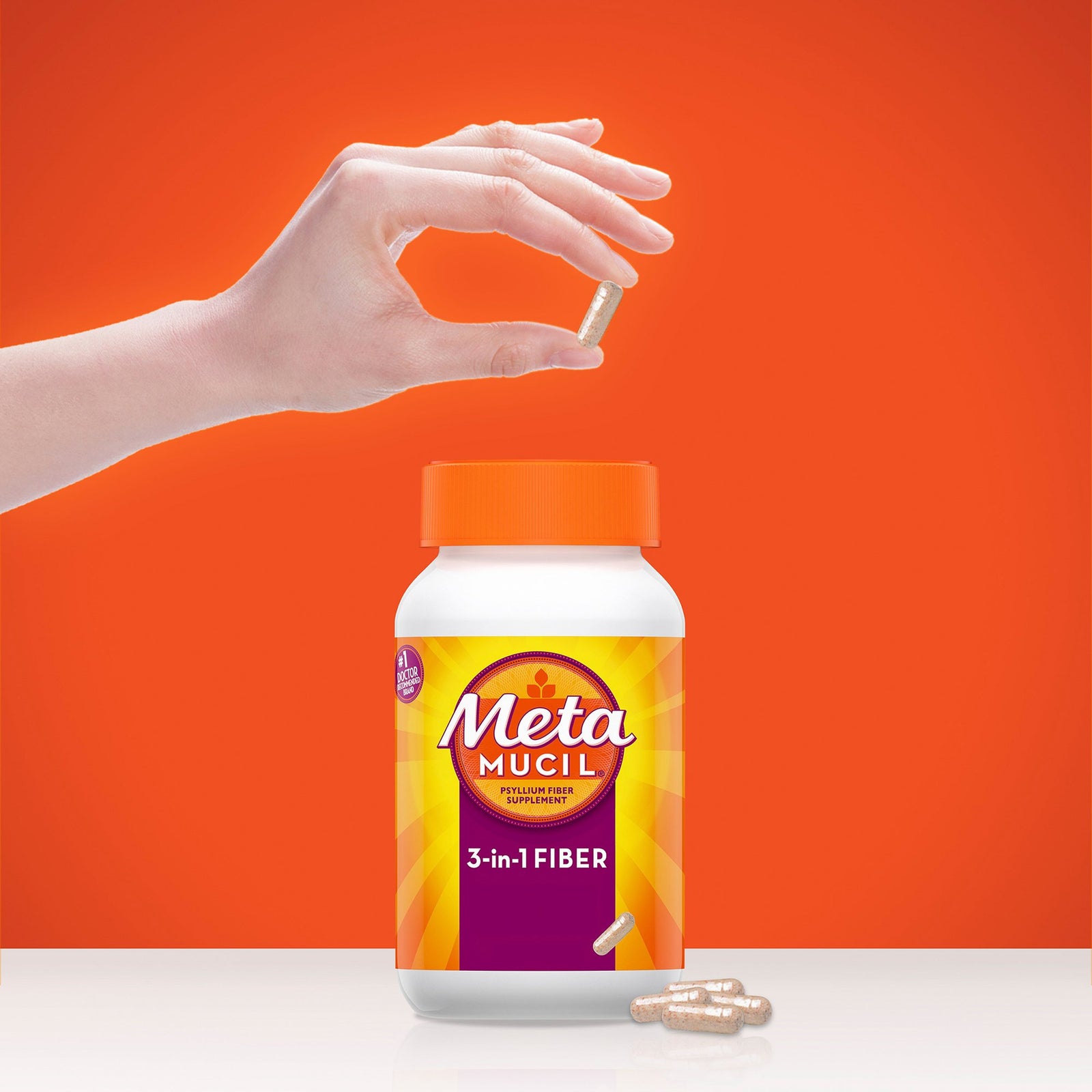 Metamucil Fiber Supplement Capsules 160 Count