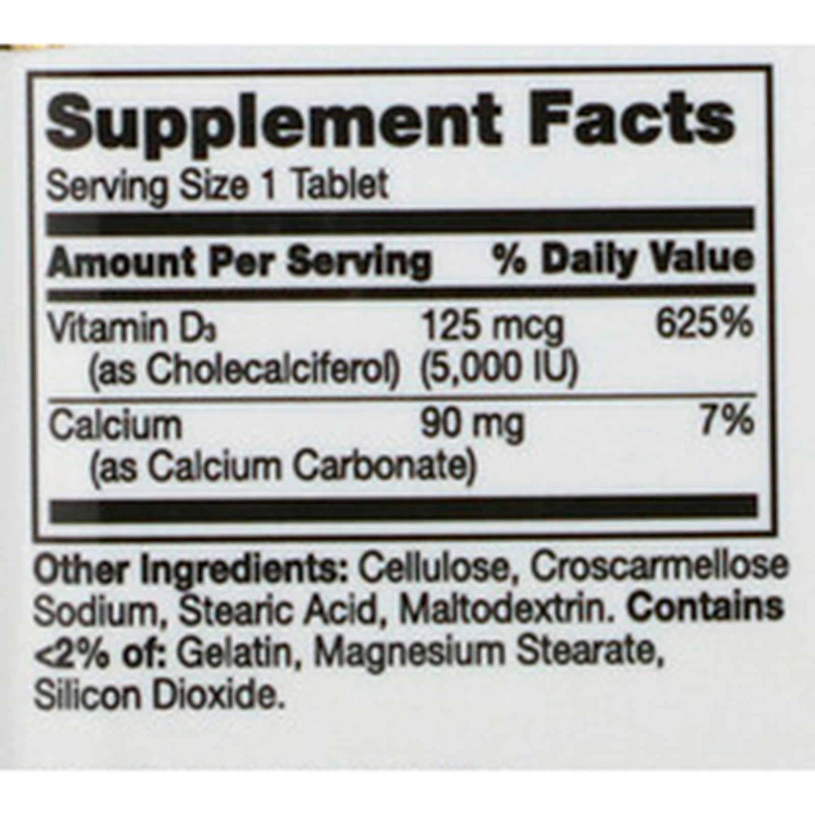 MCKESSON PHARMAC Vitamin D Tablets