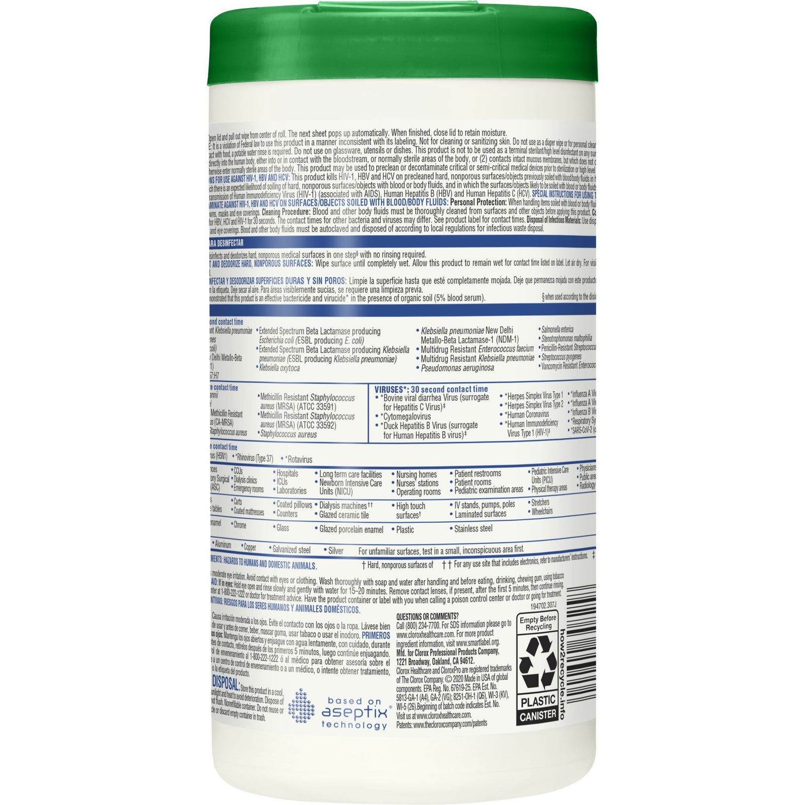 Clorox Healthcare Hydrogen Peroxide Disinfectant Cleaner