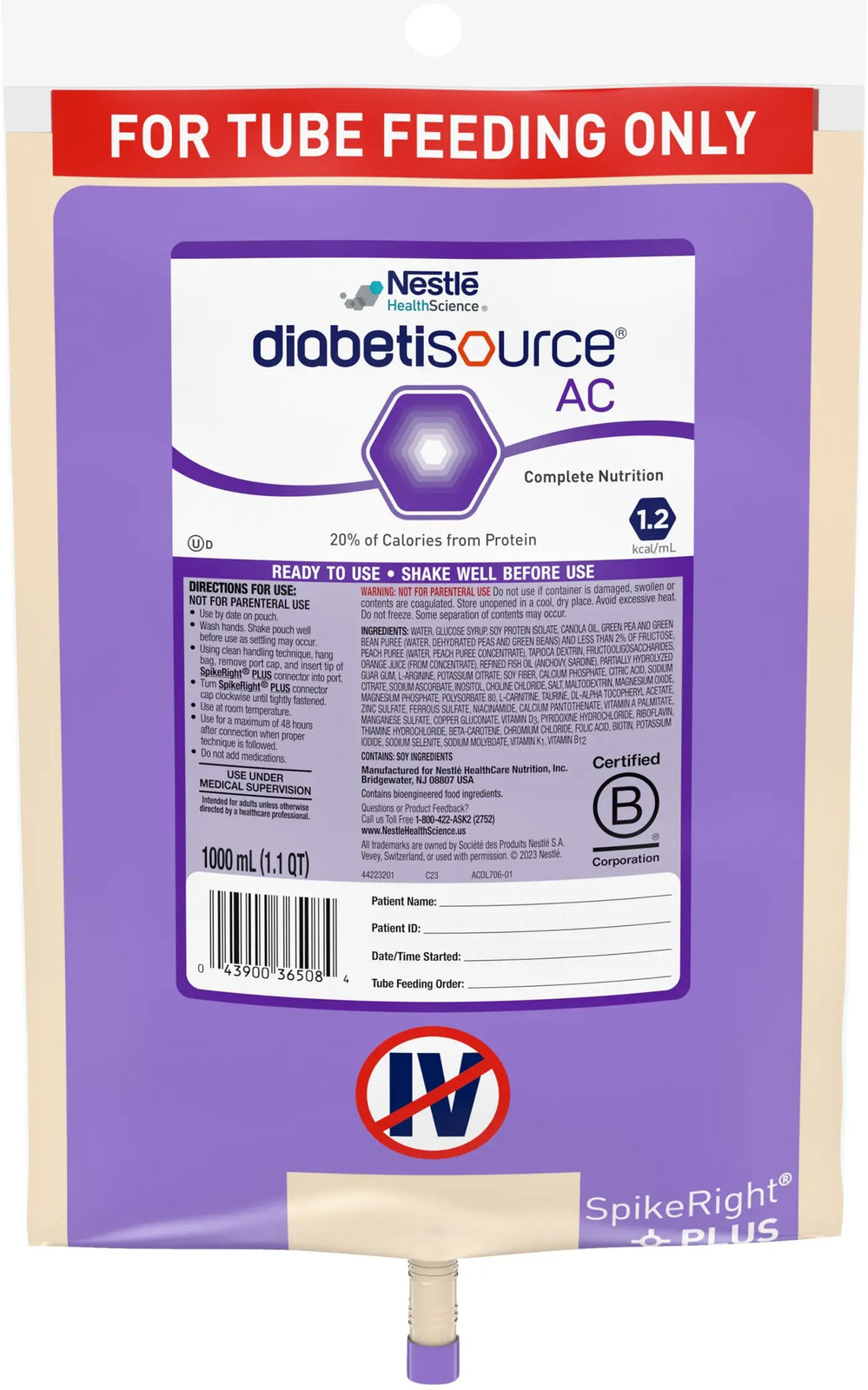 Nestle HealthCare Nutrition Advanced-Control Tube Feeding