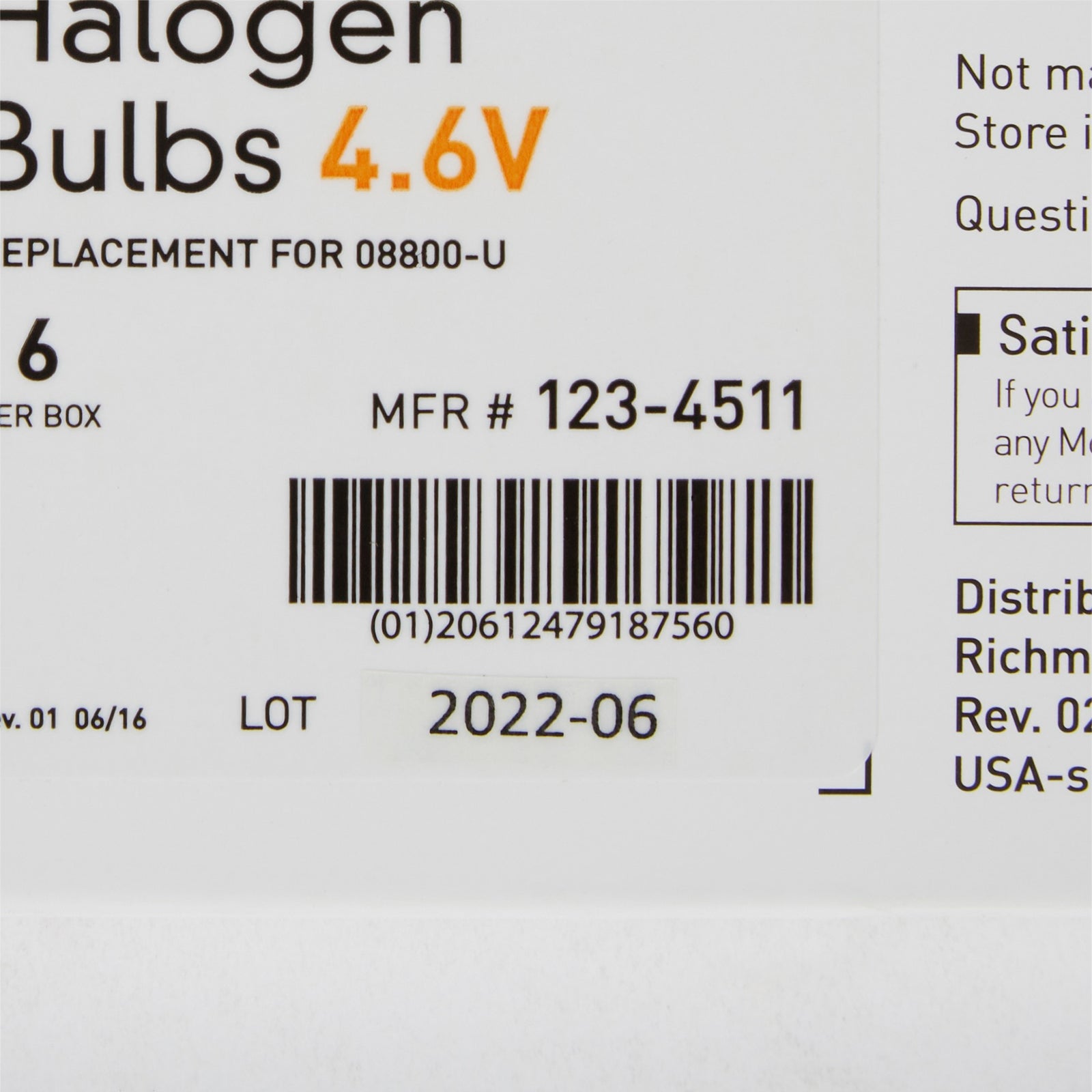 McKesson MedSurg Diagnostic Lamp Bulb for Vaginal Specula, 4.6 Volt