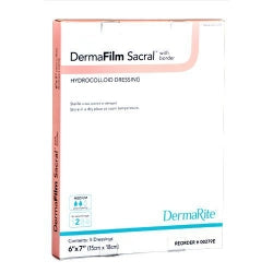DermaFilm® Sacral Hydrocolloid Dressing 6 x 7 Inch