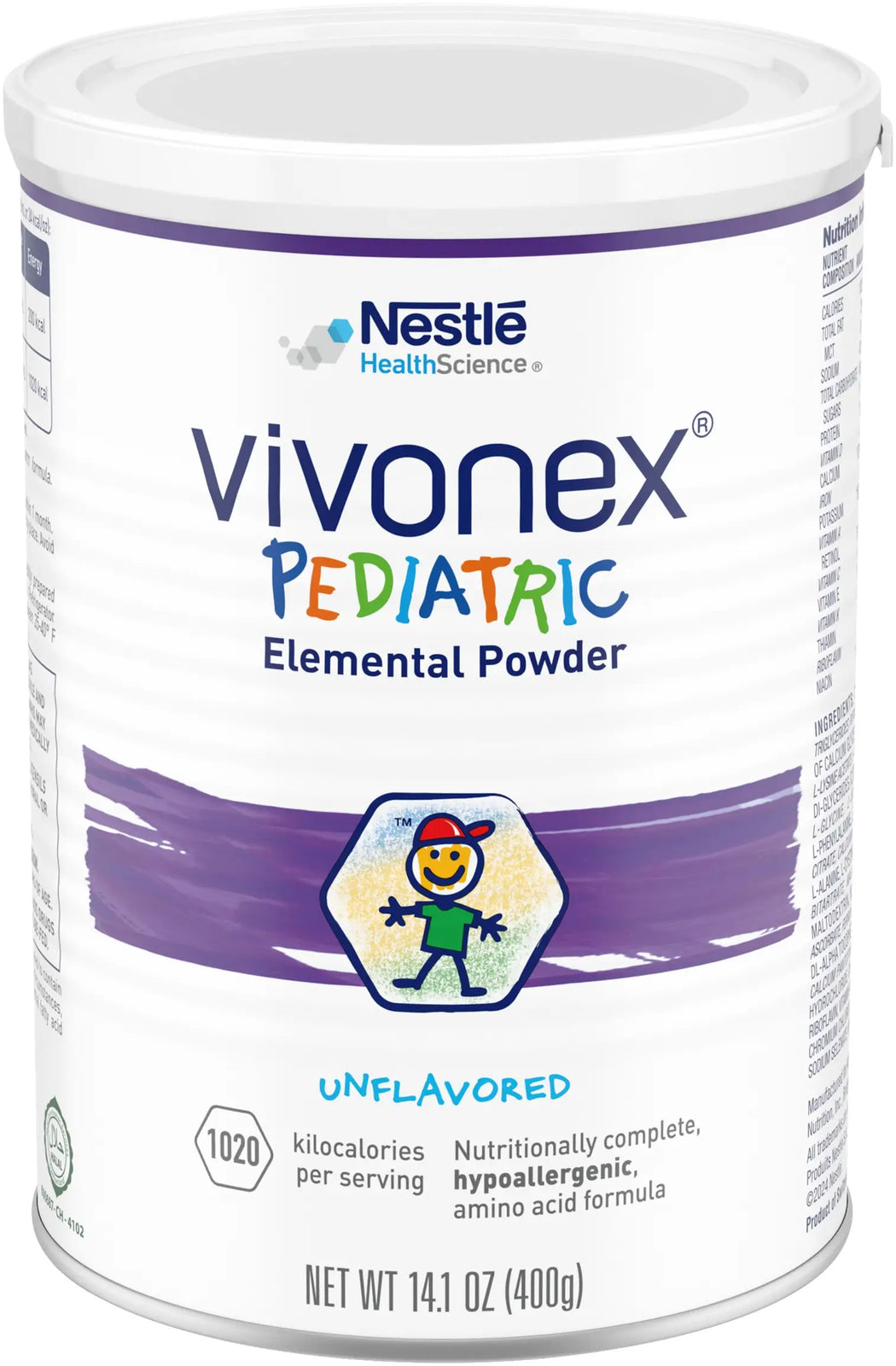 Nestle HealthCare Nutrition VIVONEX Pediatric Powder, Unflavored, 14.1 Oz. (400g)