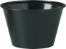 Solo® 4 oz. Black Plastic Souffle Cup