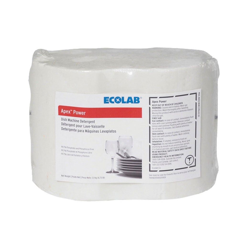 Ecolab Apex Power Dish Machine Detergent, 6.75 lb