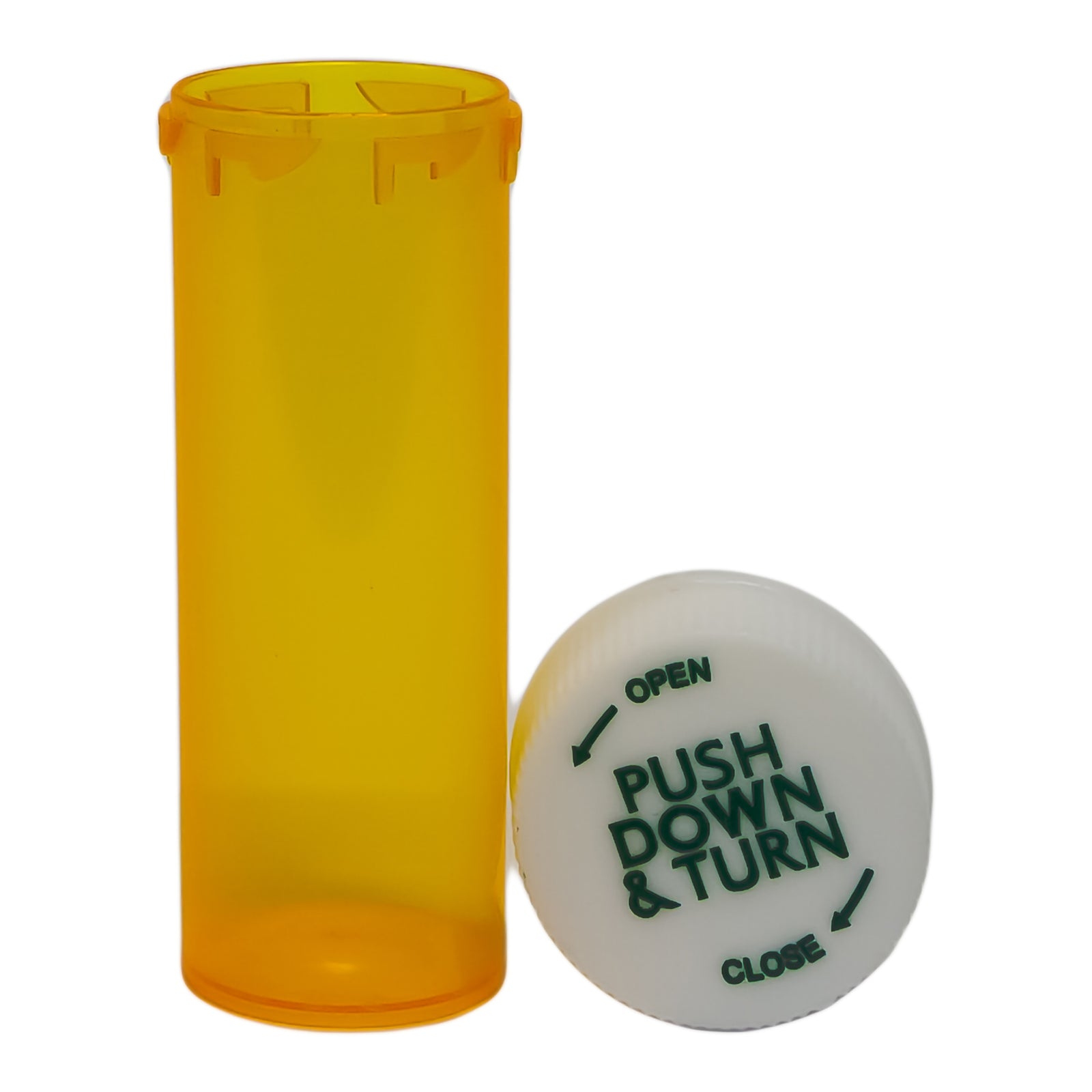 Prescription Vial Amber with Child-Resistant Cap