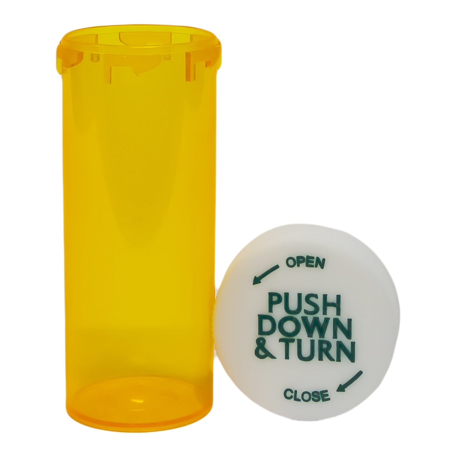 Prescription Vial Amber with Child-Resistant Cap