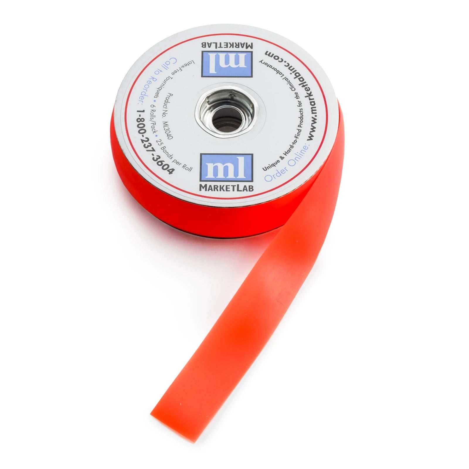 ml® Orange Tourniquet Strap Roll of 25