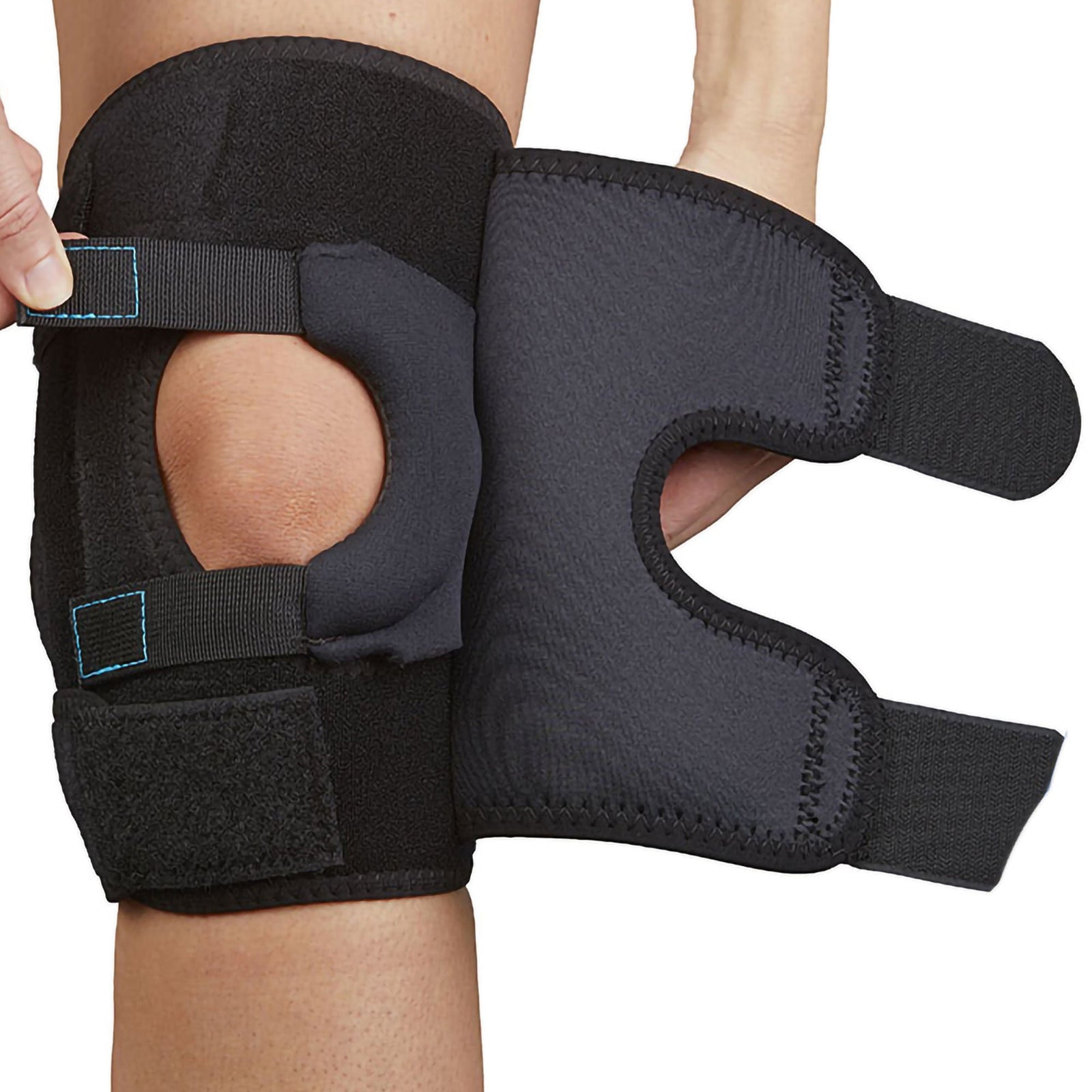 Med Spec DynaTrack Plus Patella Stabilizer, Neoprene, Black, X-Large