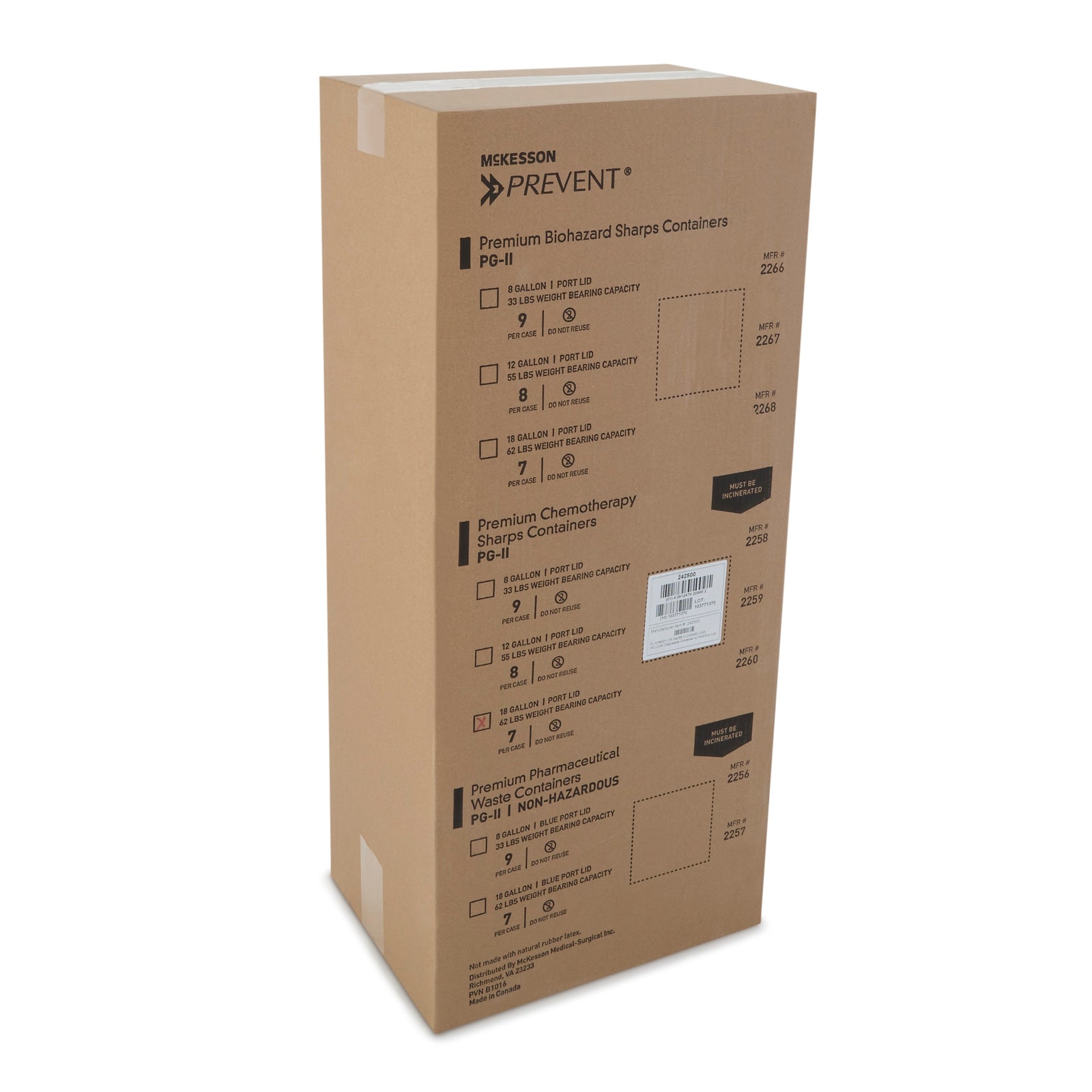 McKesson Prevent® Chemotherapy Waste Container