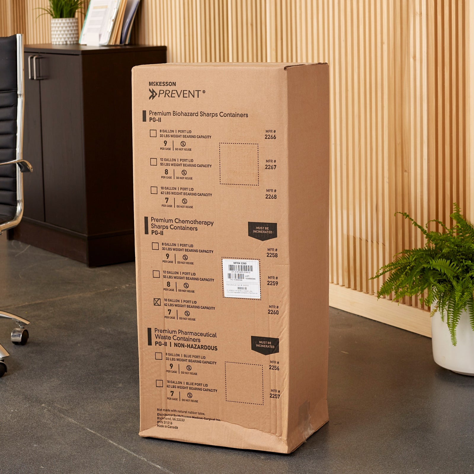 McKesson Prevent® Chemotherapy Waste Container