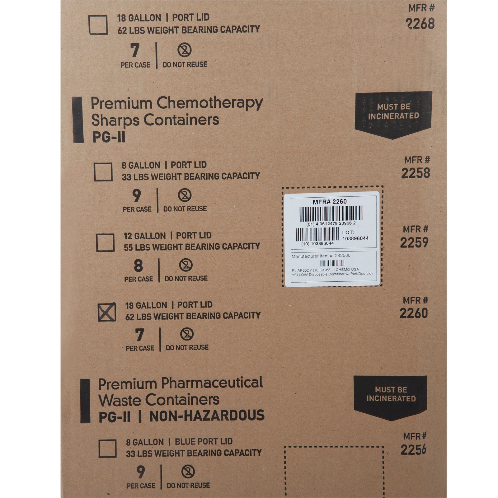 McKesson Prevent® Chemotherapy Waste Container