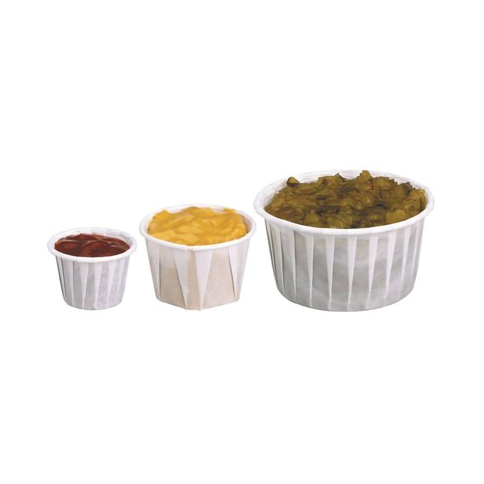 Souffle Cup Solo® 4 oz. Paper White Disposable