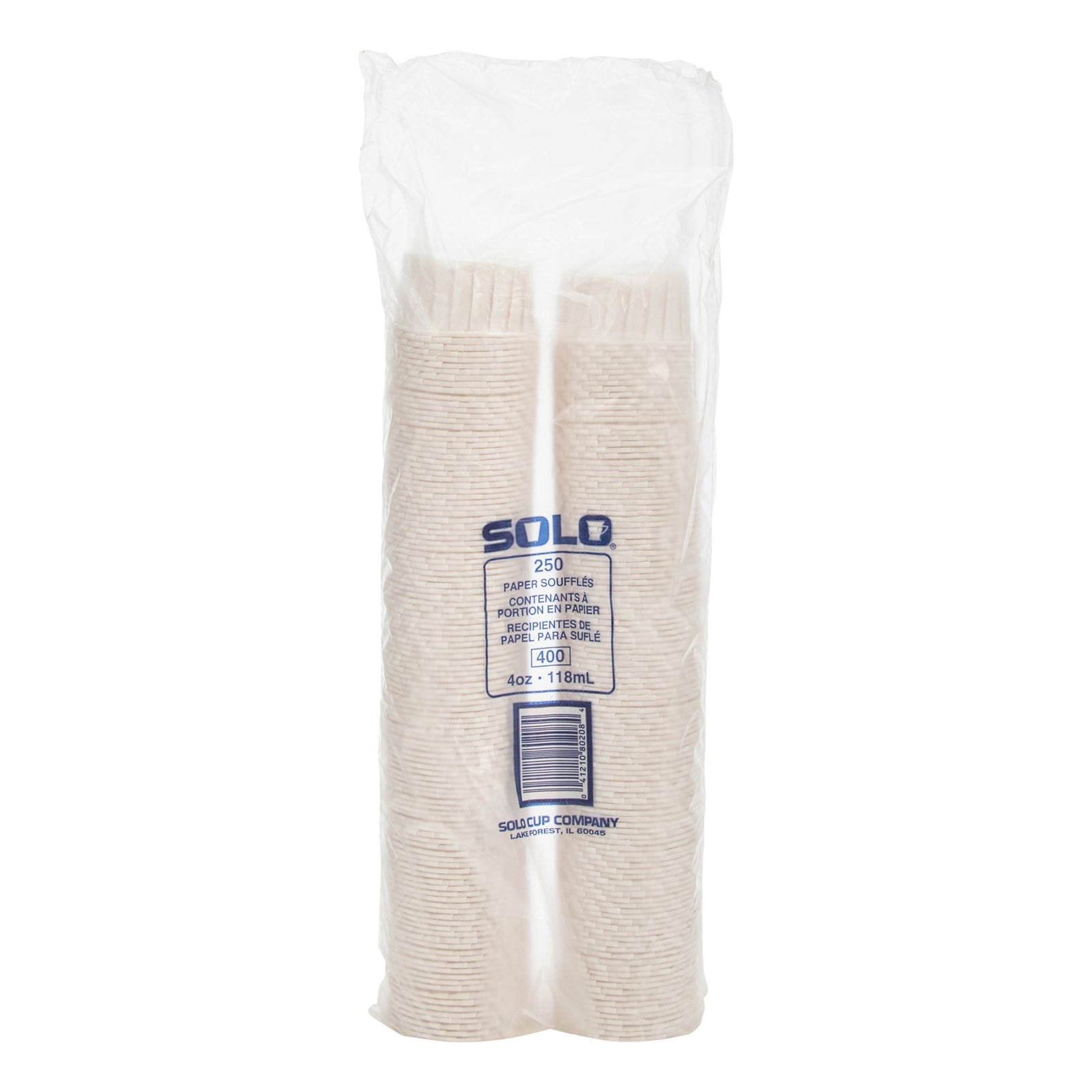 Souffle Cup Solo® 4 oz. Paper White Disposable