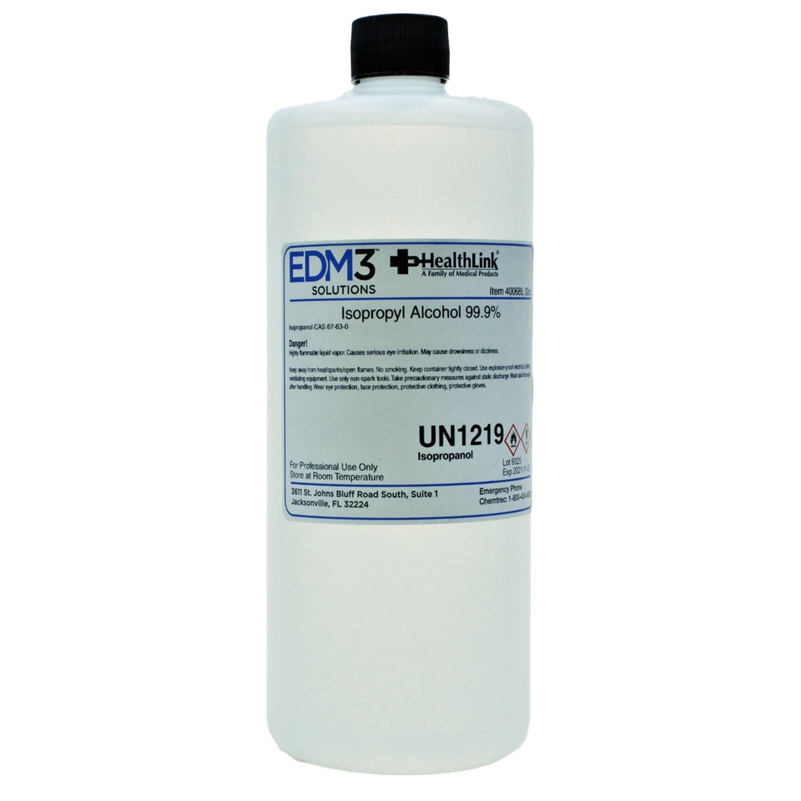 Histology Reagent Isopropanol ACS Grade 99% 32 oz