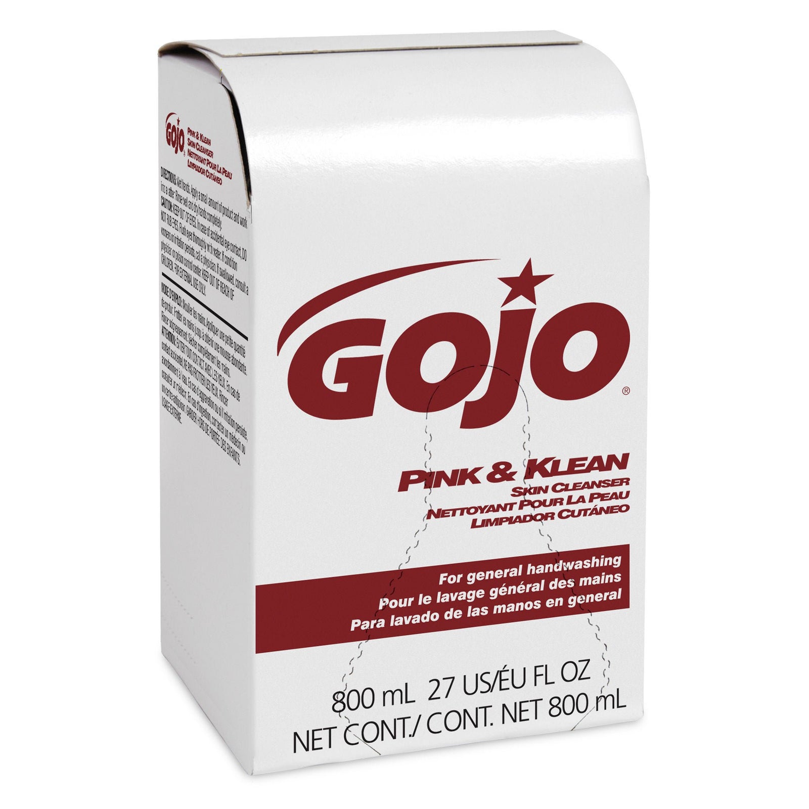 GOJO Pink & Klean Skin Cleanser Refill, 800 mL