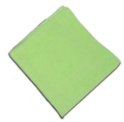 16" x 16" Green Microfiber Cleaning Cloth