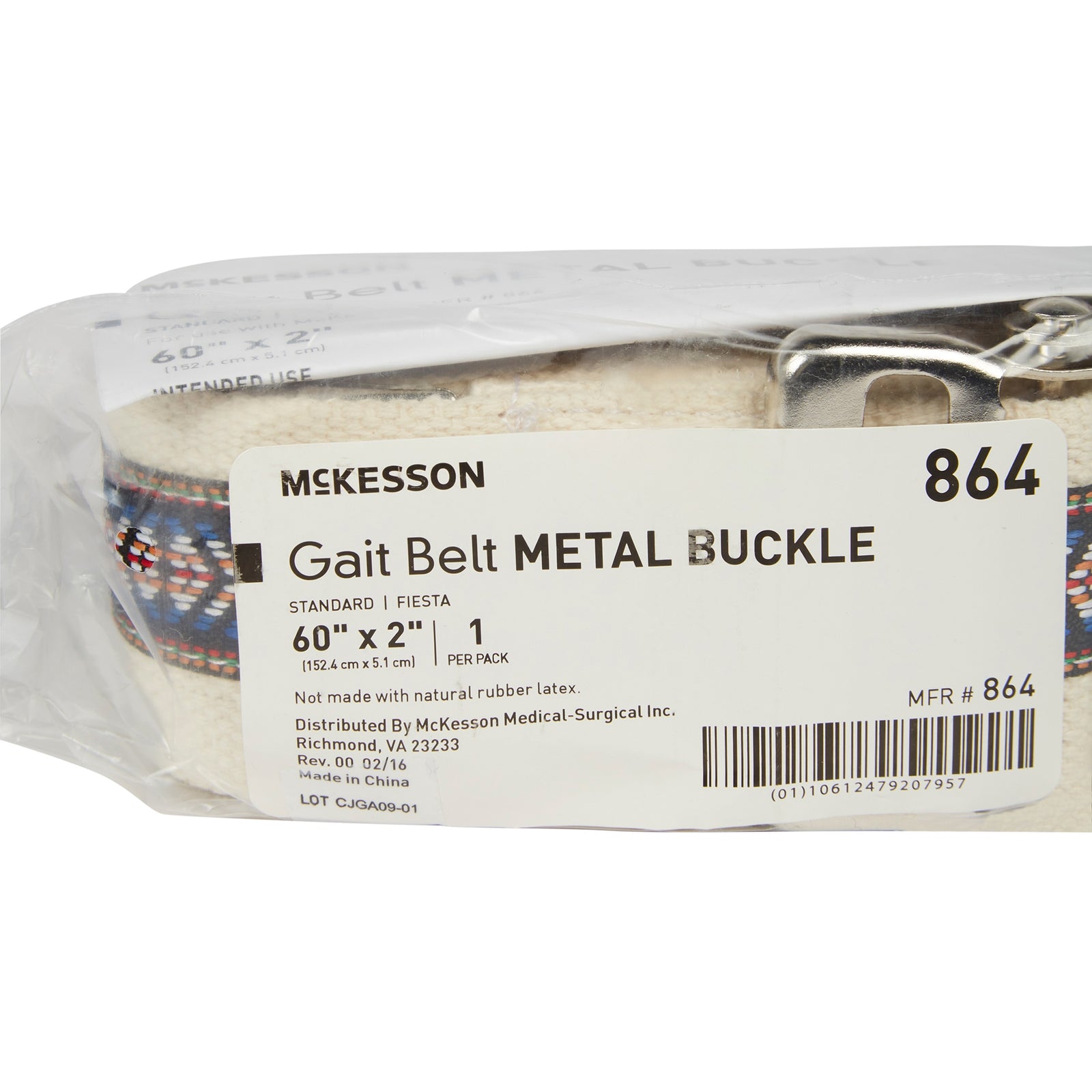McKesson Gait Belt with Metal Buckle