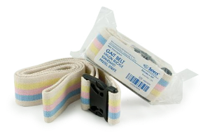 McKesson Gait Belt with Delrin Buckle Pastel Stripe