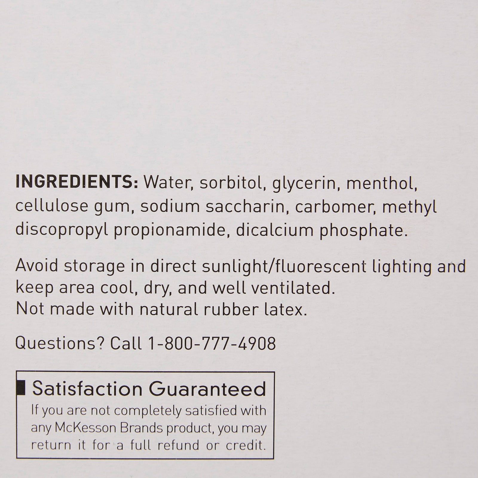 McKesson Oral Foam Swabsticks with Dentifrice Mint