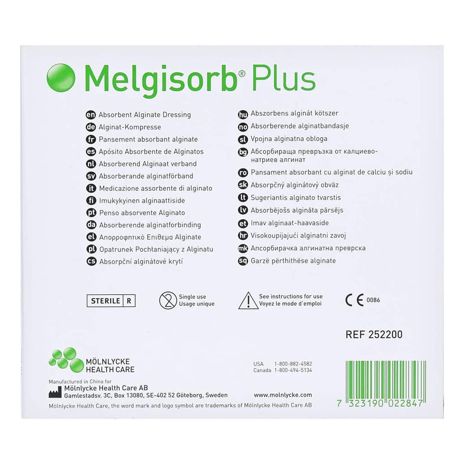 Melgisorb Plus Calcium Alginate Dressing