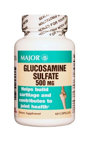 Major Glucosamine Sulfate 500 mg Capsules, 60 Count