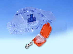 American Diagnostic Adsafe CPR Face Shield with Valve, Latex-Free, White