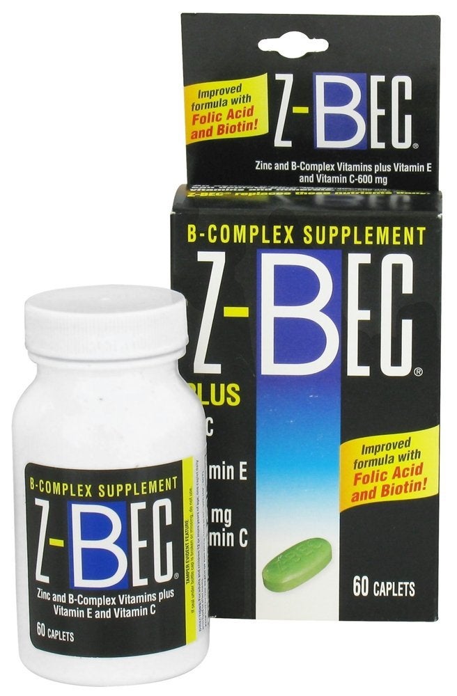Z-Bec B-Complex Supplement Tablets, 60 Count