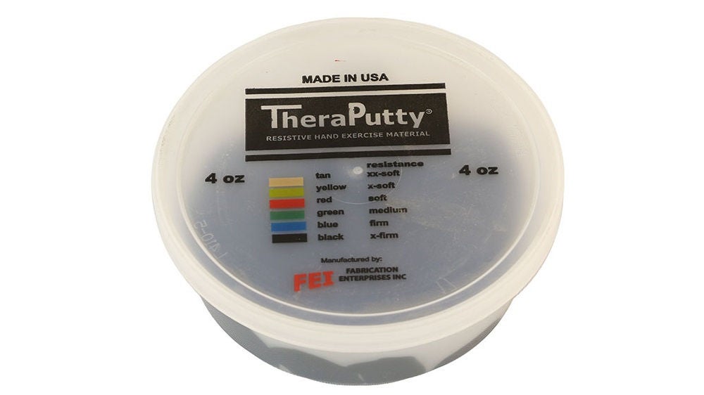 CanDo Transform Therapy Putty, Black, 4 oz