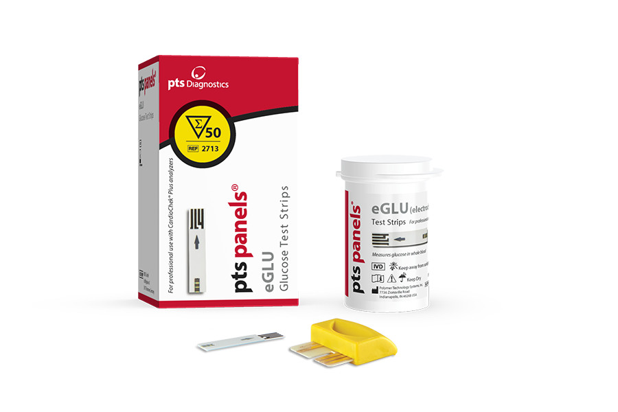 PTS Panel eGLU Glucose Test Strips for CardioChek Plus Analyzers