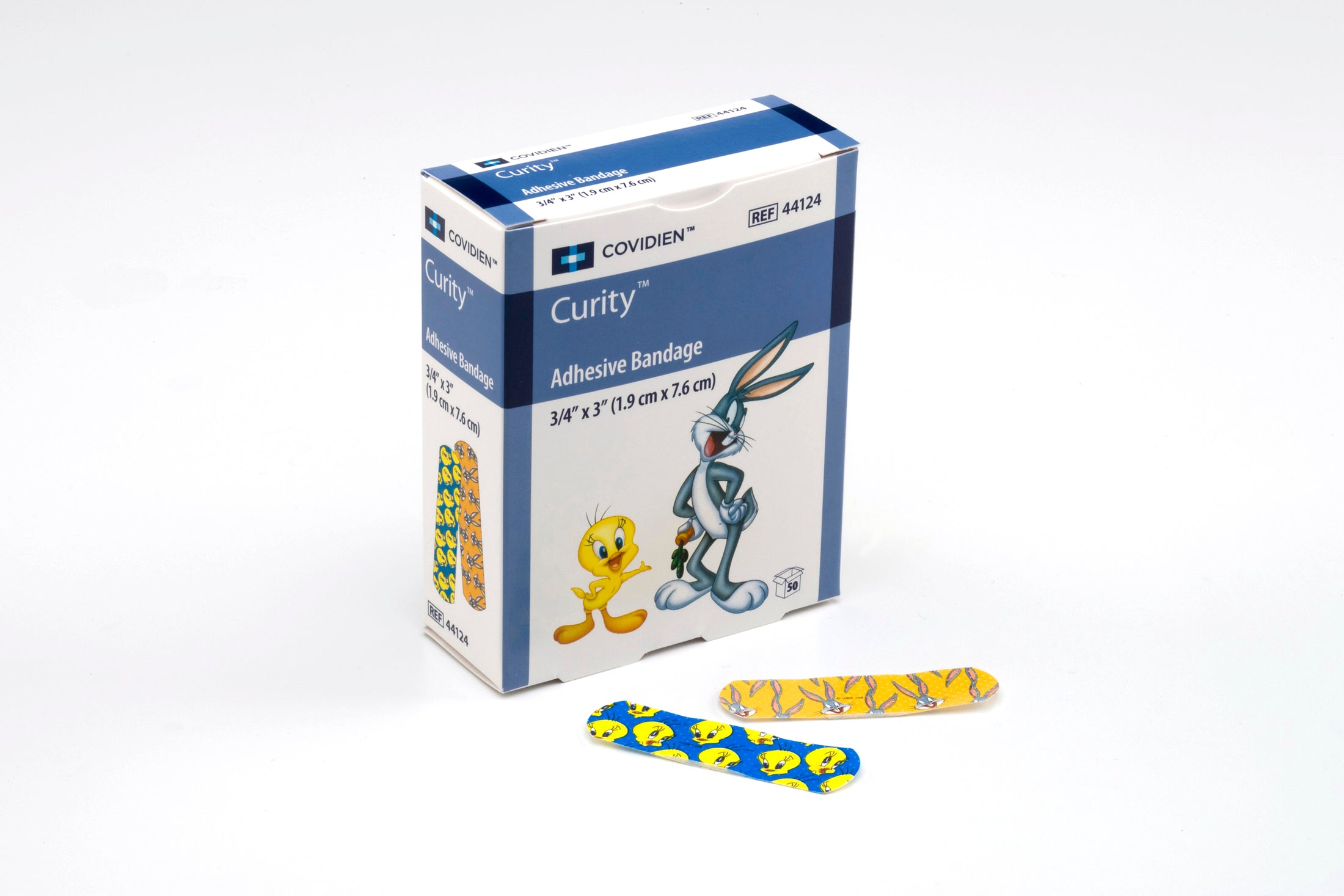 Curity Plastic Adhesive Strip Bandages 3/4 x 3 Inch Sterile