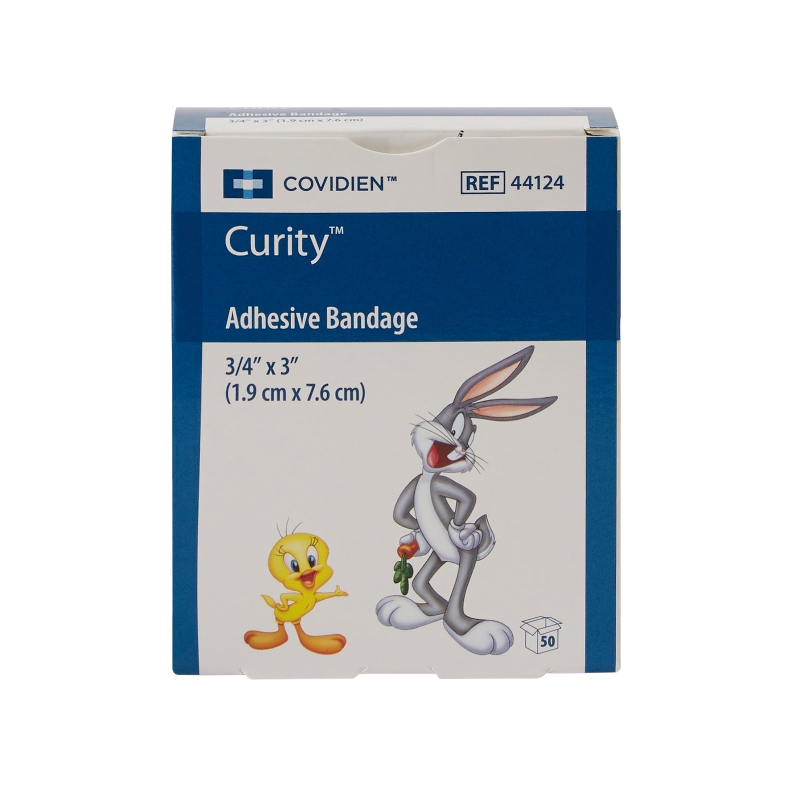 Curity Plastic Adhesive Strip Bandages 3/4 x 3 Inch Sterile