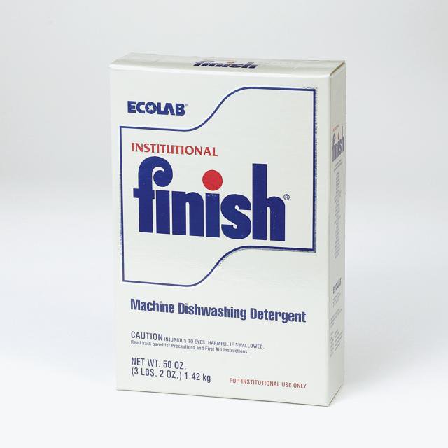 Ecolab Institutional Finish Machine Dishwashing Detergent, 50 oz