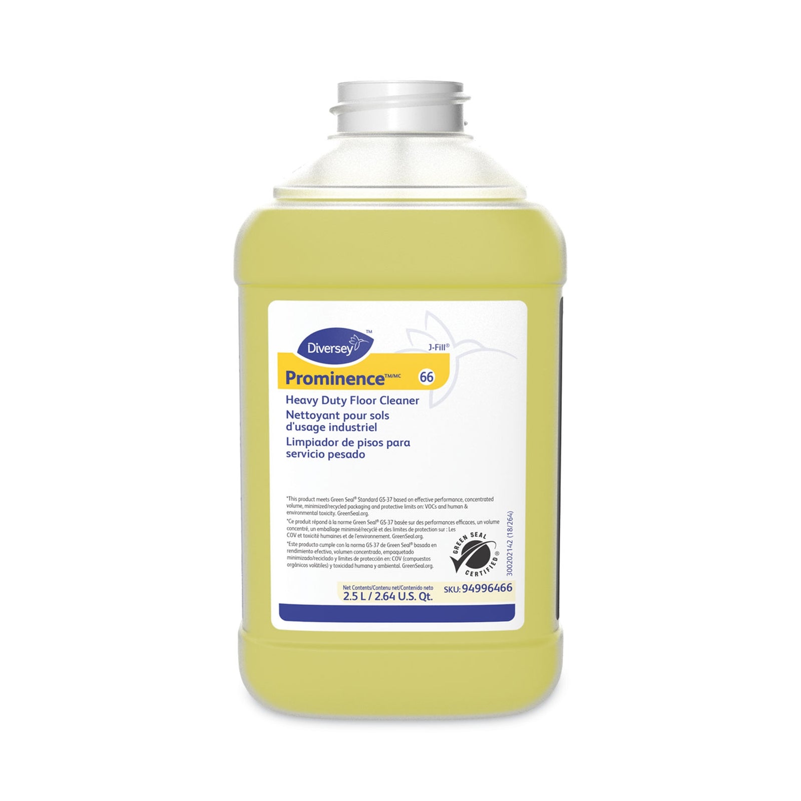 Diversey Prominence HD Floor Cleaner 2.5 Liter Citrus Scent