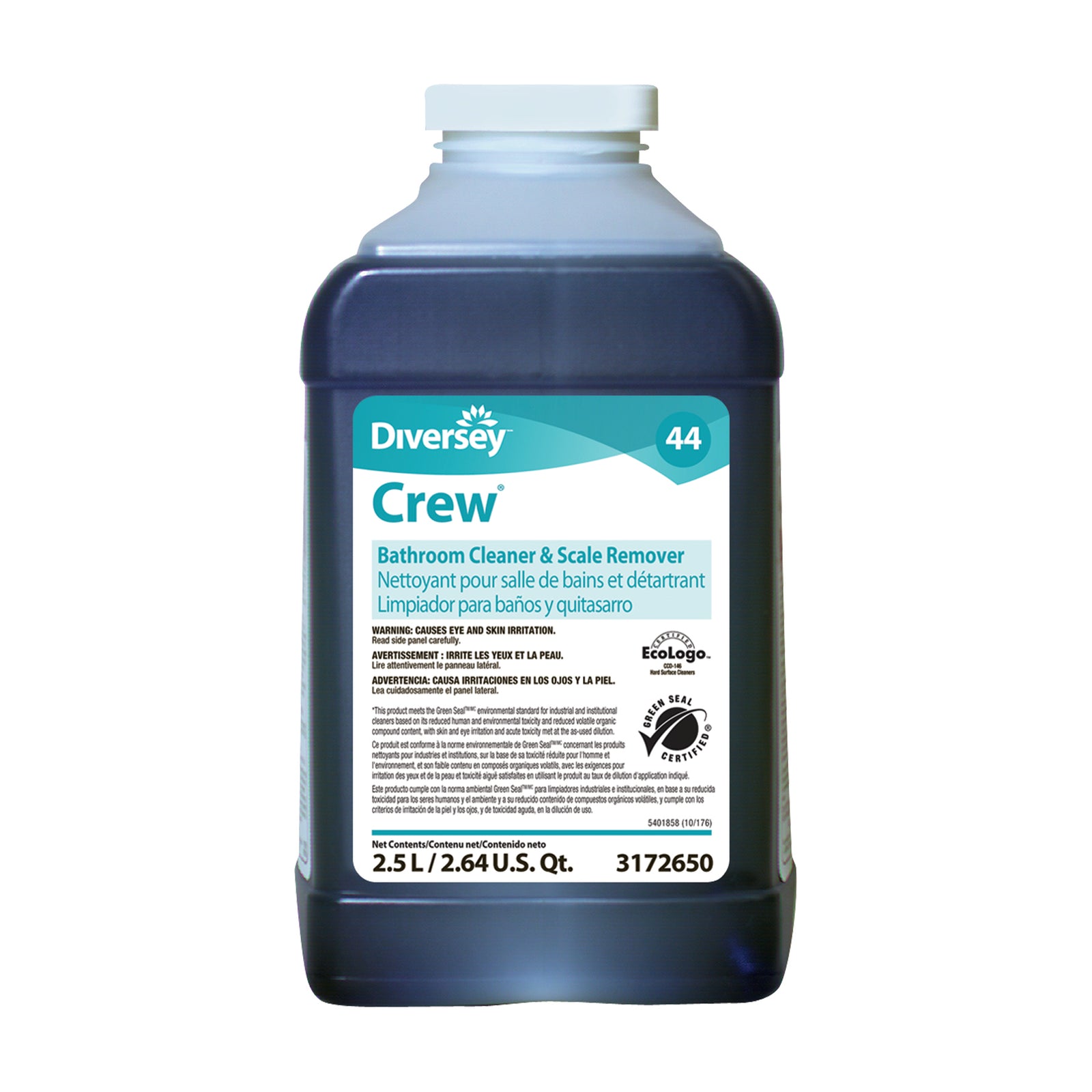 Diversey Crew Bathroom Cleaner and Scale Remover Acid Based Liquid Concentrate 2.5L